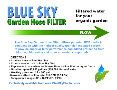 The Blue Sky Garden Hose Filter