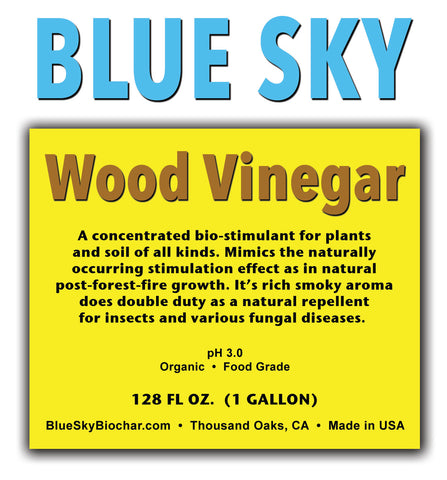 Blue Sky Wood Vinegar 1 gallon  ALL NEW PRODUCT